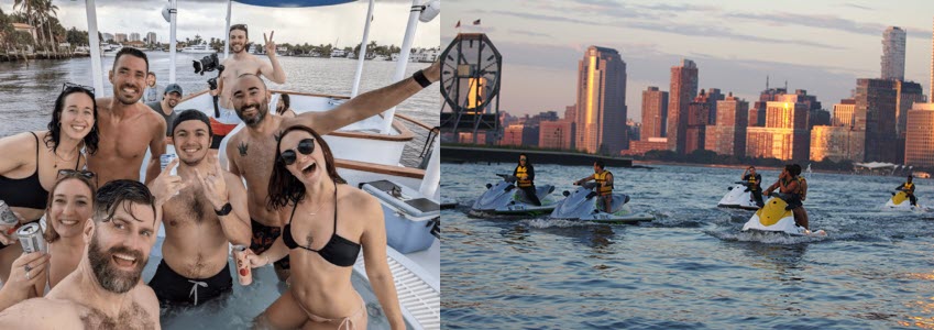 Jet Ski & hot Tub Boat Tours in NYC