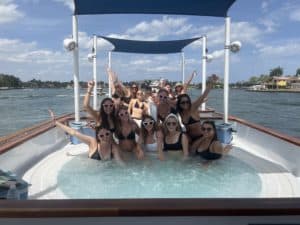 Women in Hot Tub Boat in Fort Lauderdale