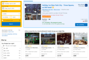 budget places in nyc on booking.com